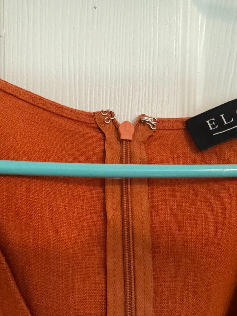 ELOQUII Rust Orange Long-sleeved jumpsuit
